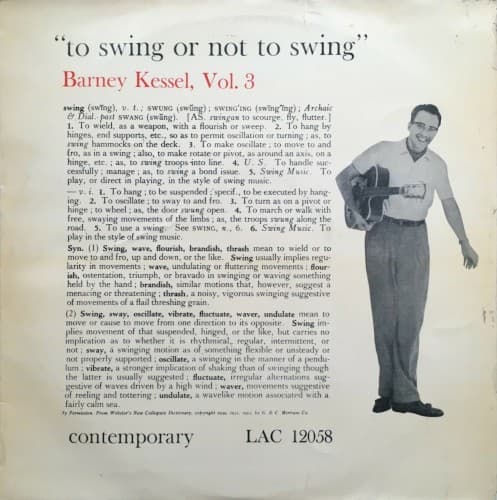 Barney Kessel, Vol. 3: “To Swing or Not to Swing”