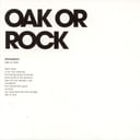 Album cover art for Oak or Rock